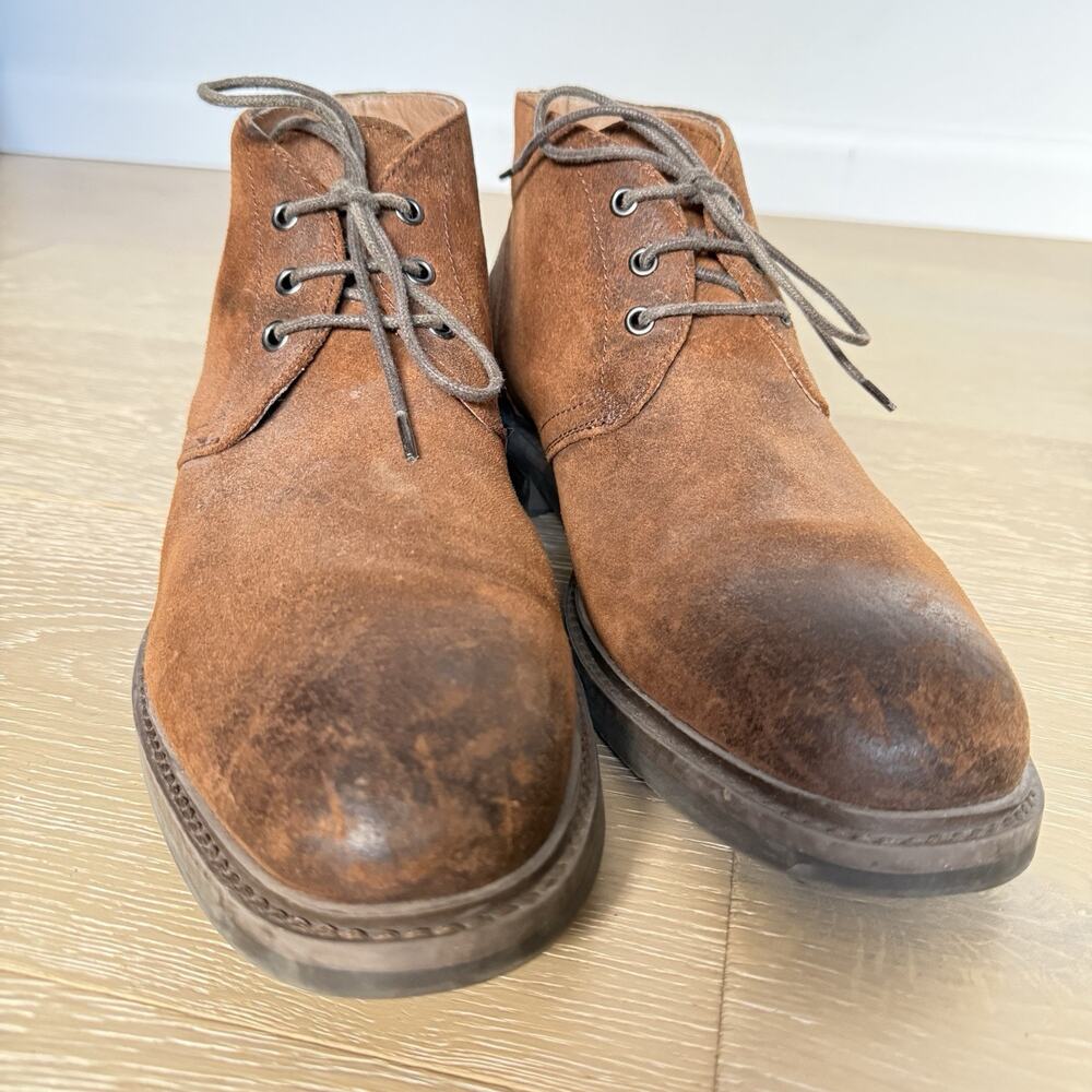 1901 Nordstrom Brand Dark Brown Suede Barrett Chukka Boots Size 10 M